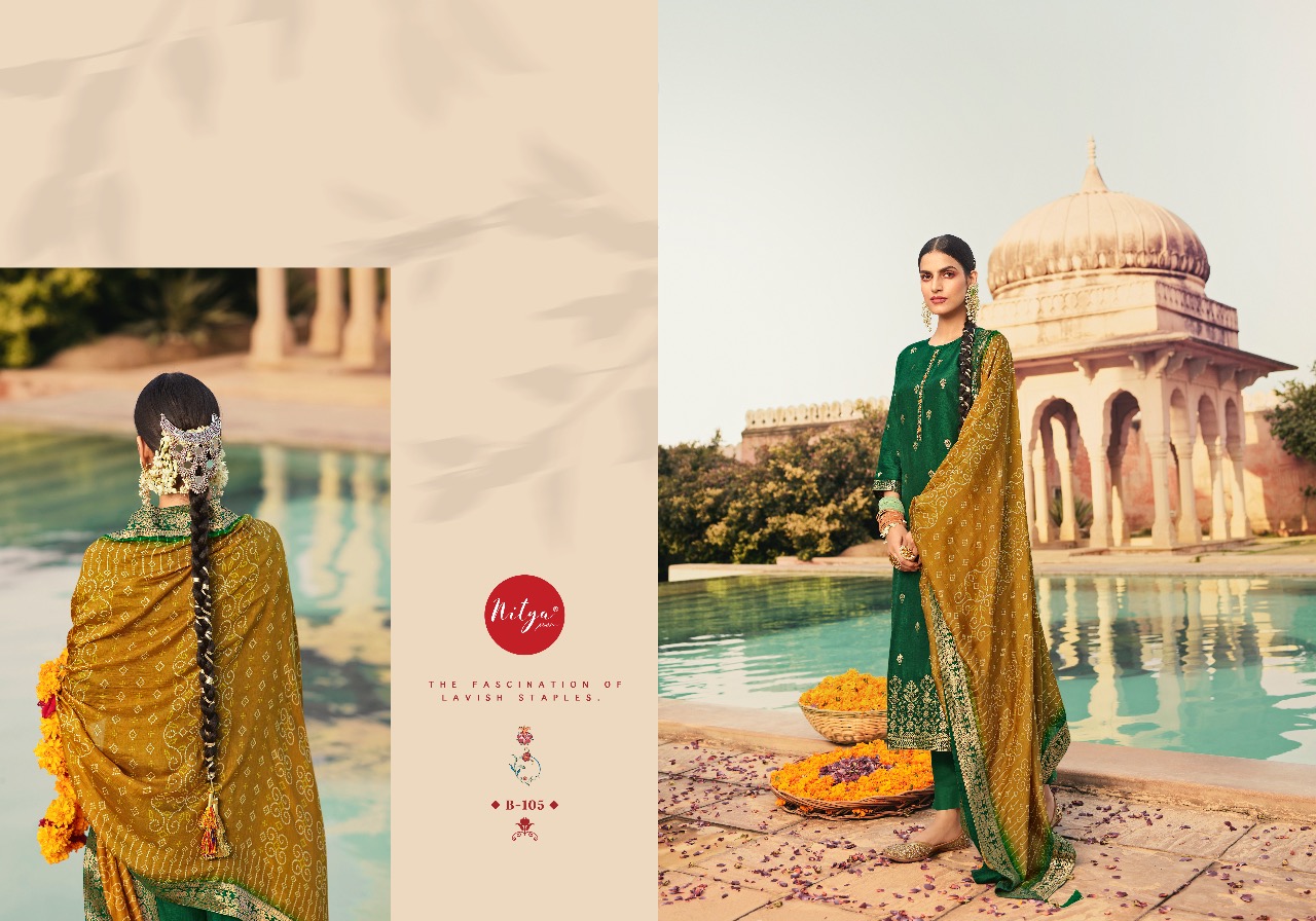 Lt Nitya Bandhani Festive Wear Designer Salwar Kameez Catalog