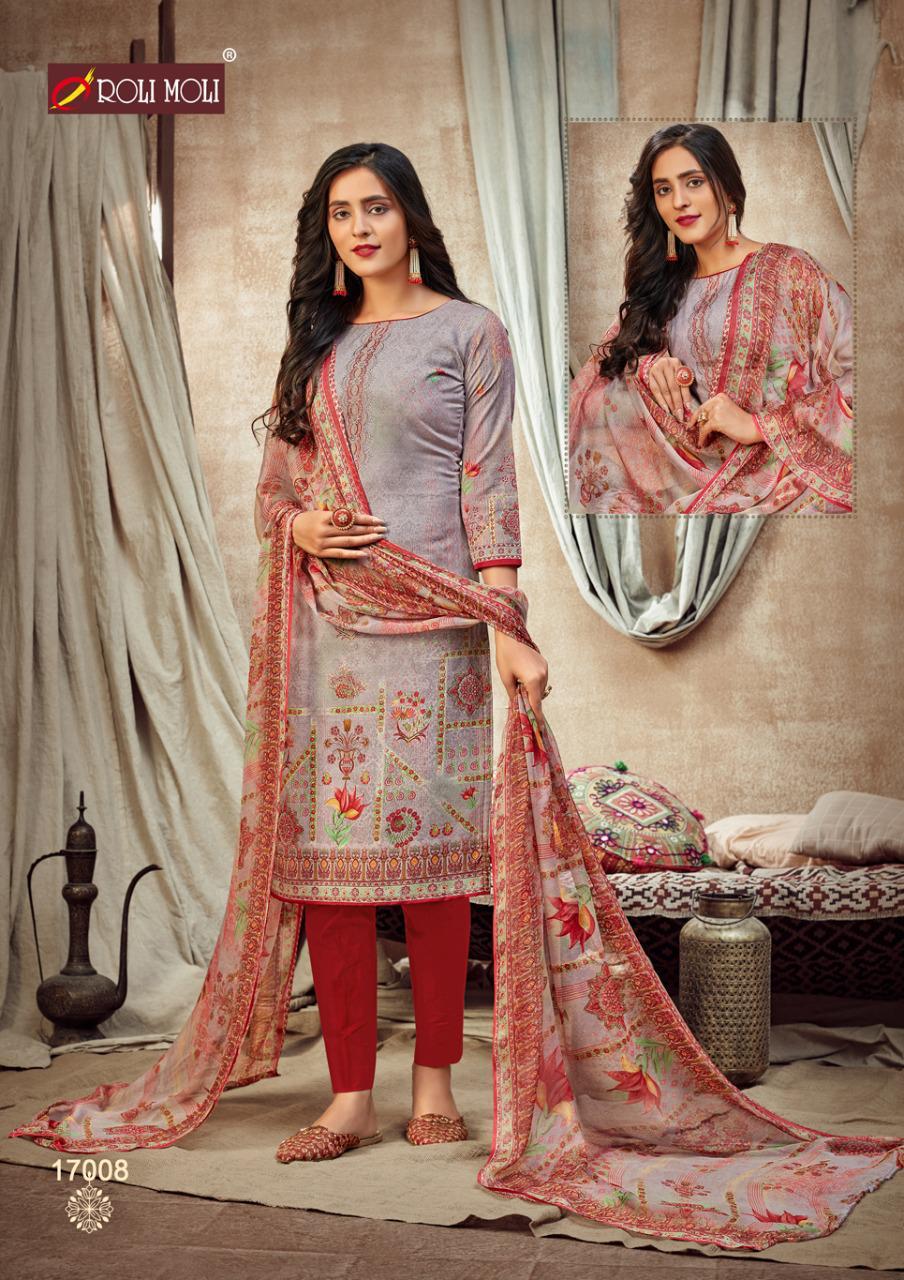 Roli Moli Mallika Designer Karachi Printed Dress Material Catalog