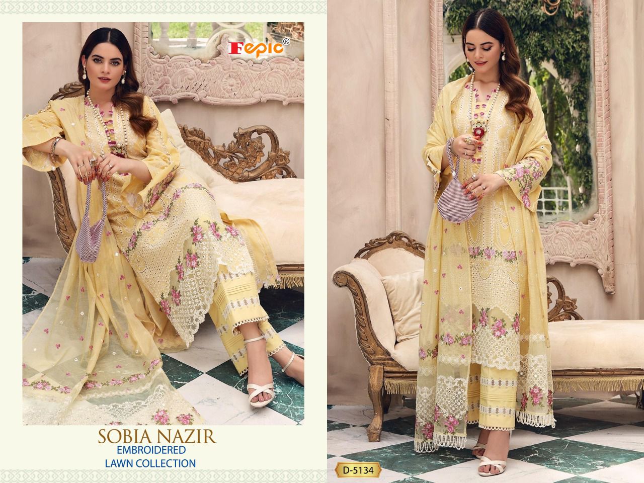 Rosemeen Sobia Nazir Embroidery Lawn Pakistani Salwar Suits Buy  Pakistani Replica Suits Wholesale Surat