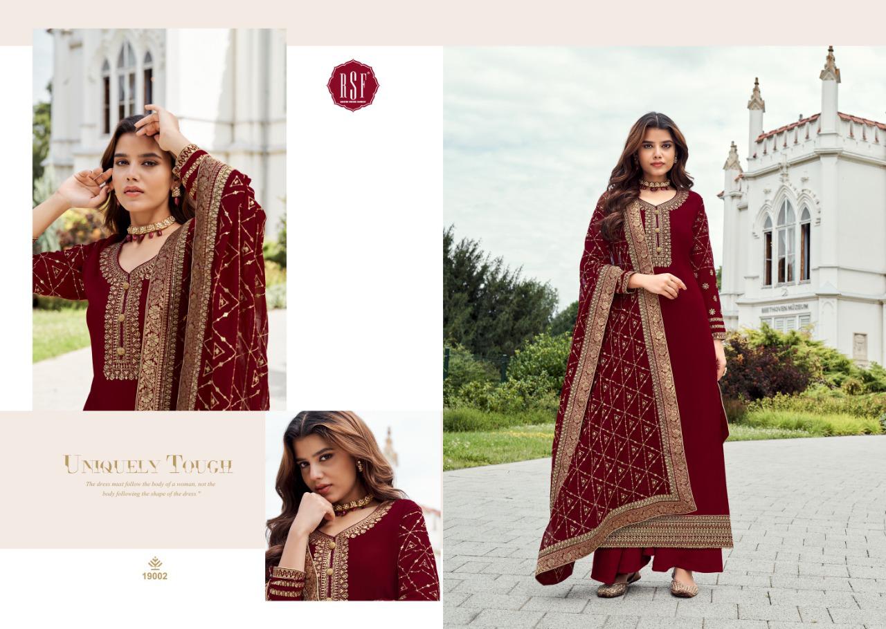 Rsf Satrang Festive Wear Georgette Designer Salwar Suit Wholesale