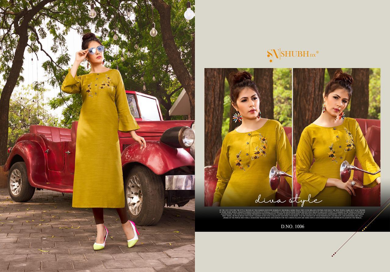 Shubh Nx Poshak  Vol  3 Designer Viscose Kurti Catalog