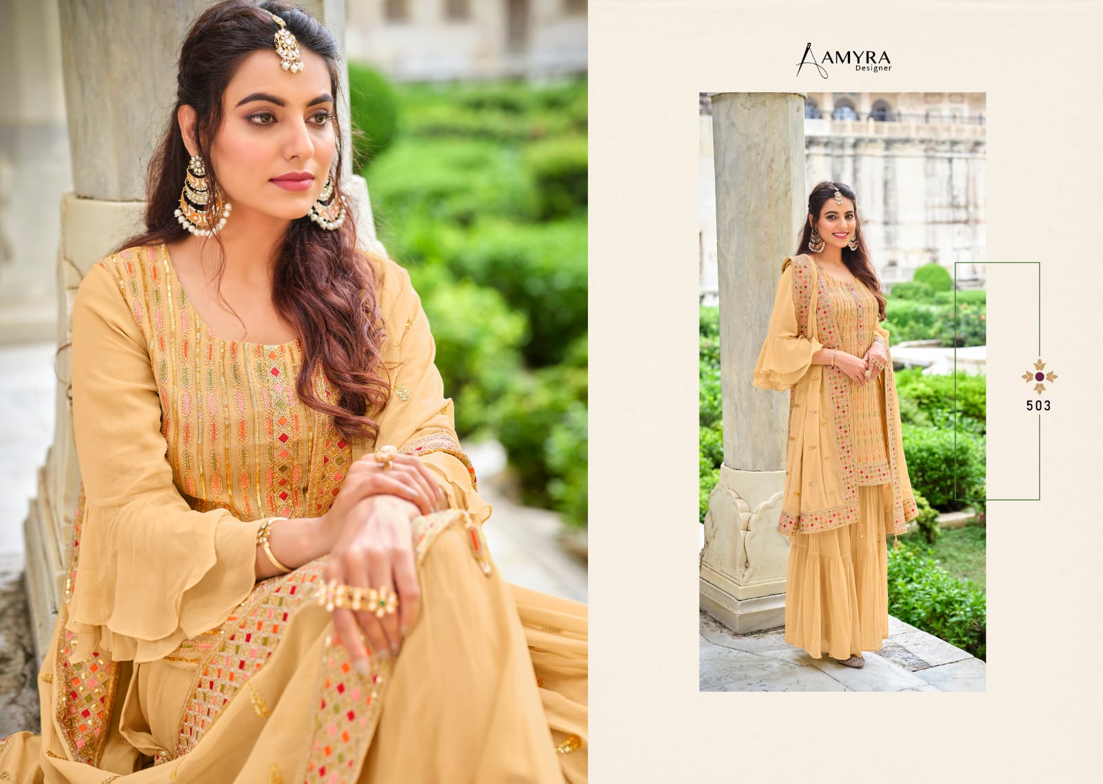 Amyra Florence Georgette Wear Designer Salwar Kameez Catalog