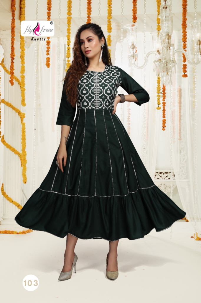 Fly Free Air Fancy Regular Anarkali Kurtis Catalog