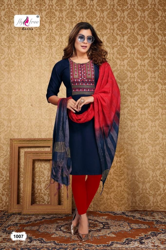 Fly Free Sonakshi Fancy Kurti With Dupatta Catalog