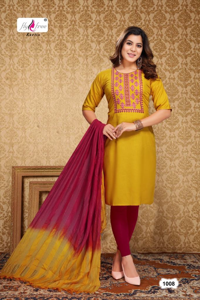 Fly Free Sonakshi Fancy Kurti With Dupatta Catalog