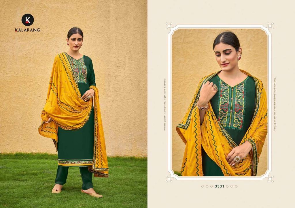 Kalarang Anokhi Parampara Silk All Over With Embroidery Dress Material