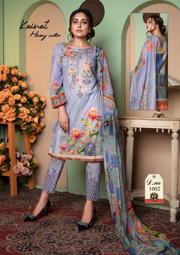 Keval Fab Kainat Luxury Cotton Collection Vol 1 Cotton Karachi Pakistani Suit Catalog