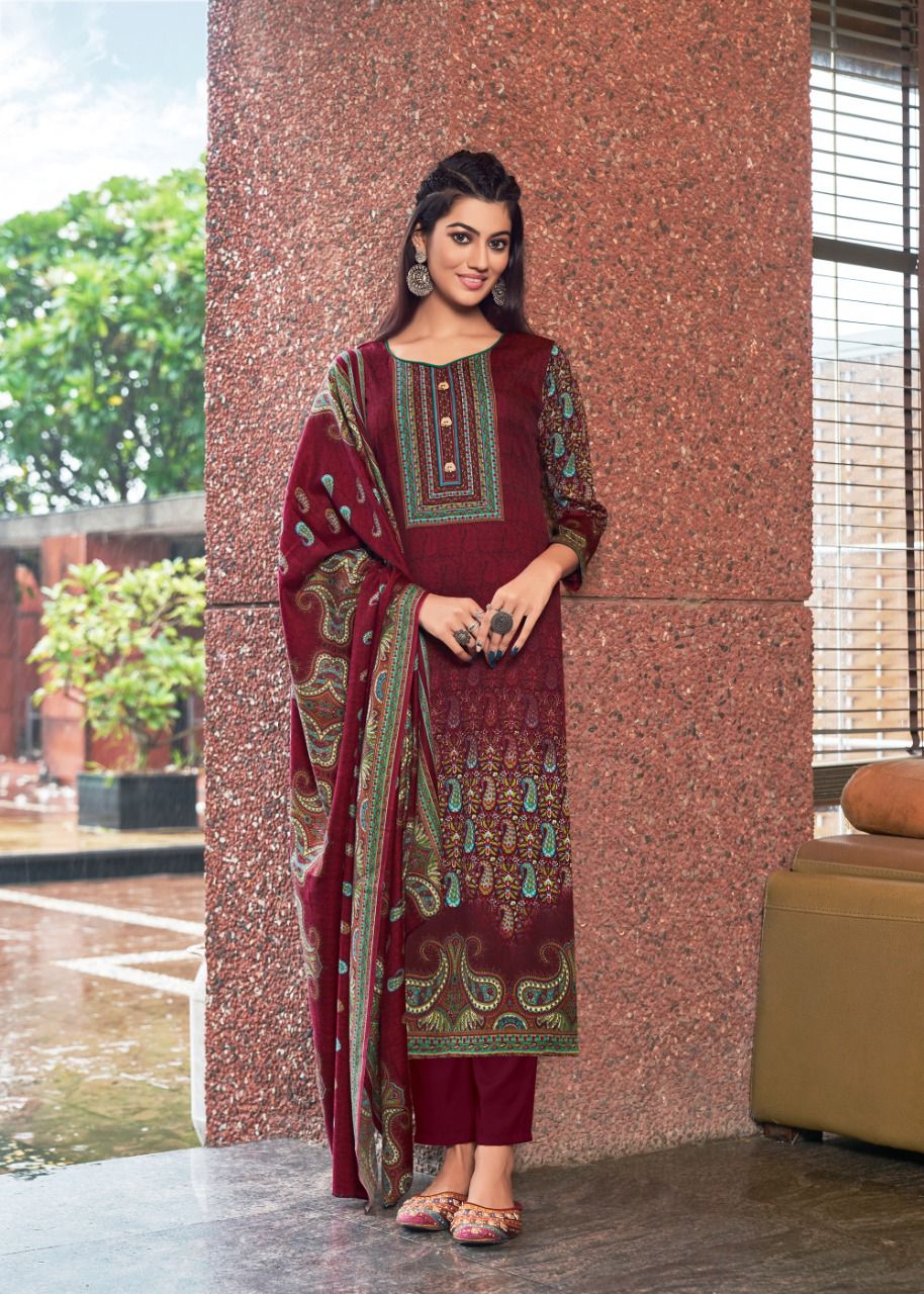 Roli Moli Kalki Vol 3 Printed Pashmina Dress Material Catalog