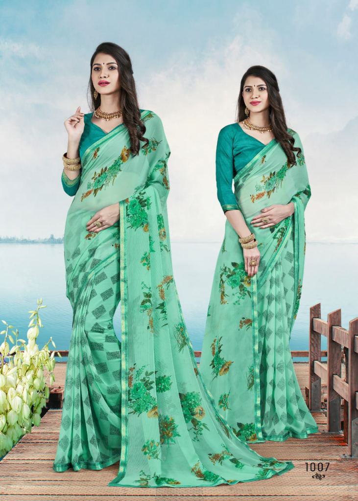 Swastik Flora Printed Wholesale Saree Catalog