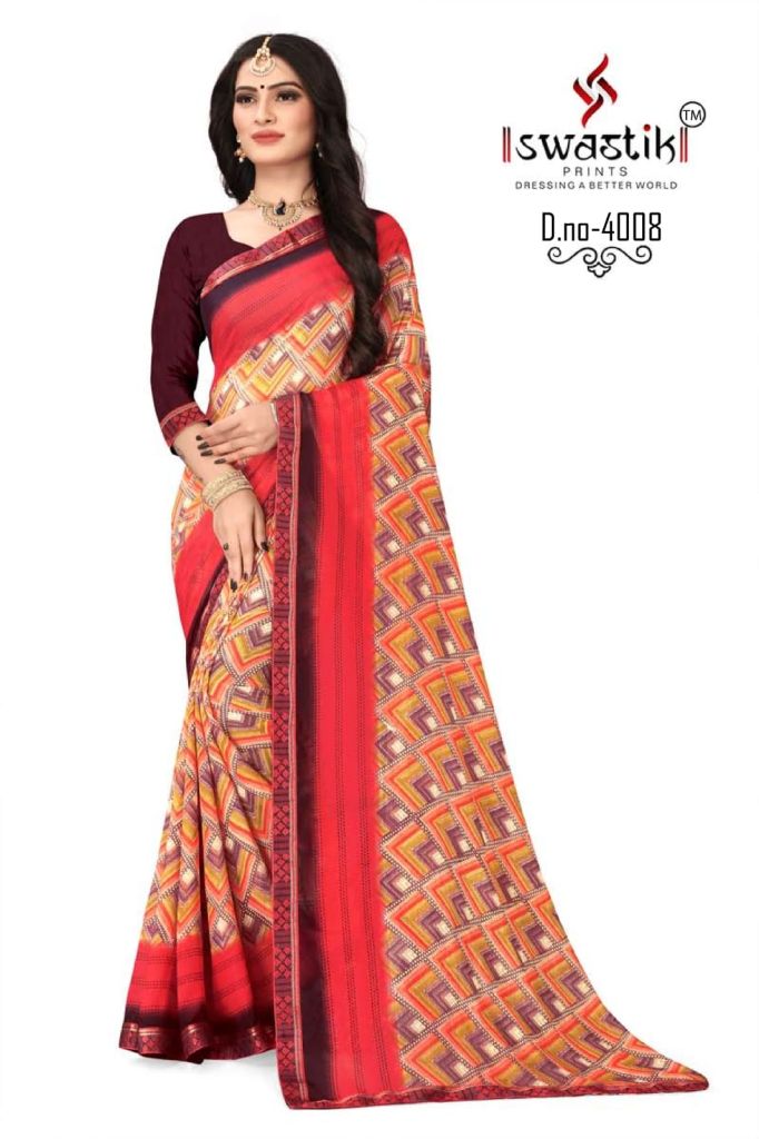 Swastik Laila Vol 1 Casual Wear Printed Sarees Catalog