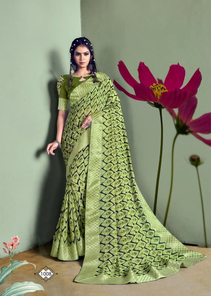 Swastik Tilak Casual Wear Printed Sarees Catalog