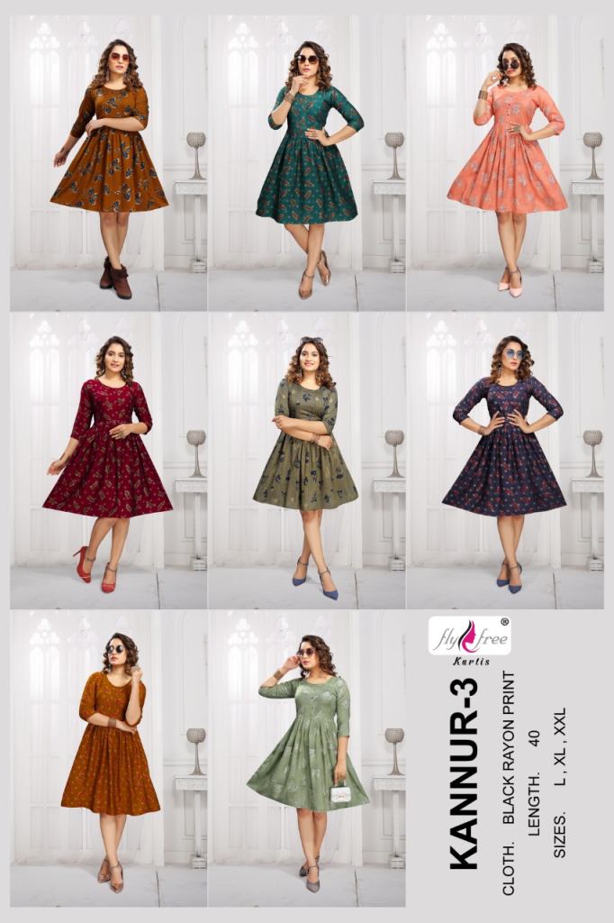 Fly Free Kannur Vol 3 Latest Designer Kurti Catalog