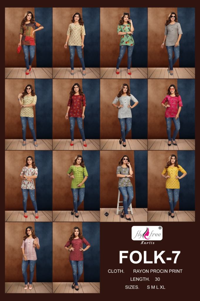 Fly Free Folk Vol 7 Casual Wear Ladies Top Catalog