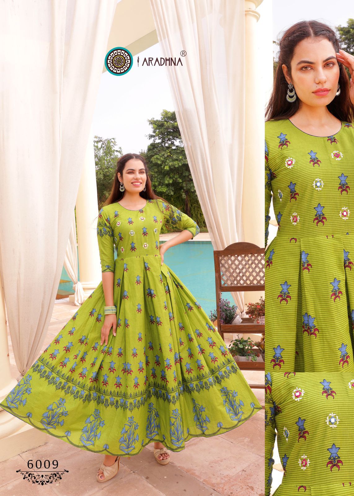 Aradhna Level Vol 6 Long Anarkali Kurti Catalog