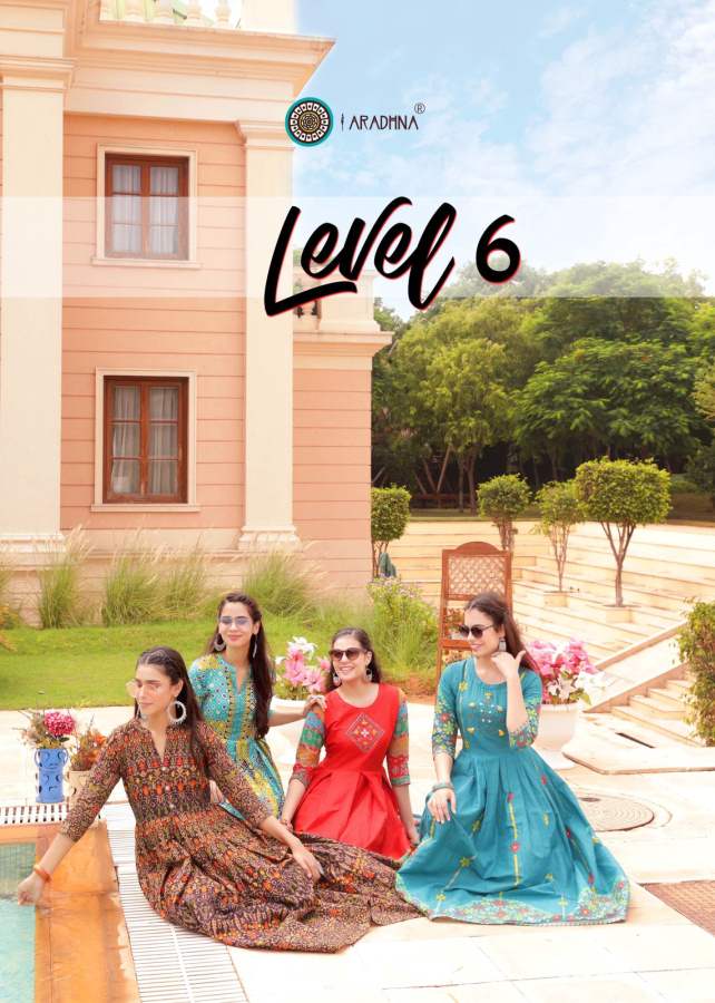 Aradhna Level Vol 6 Long Anarkali Kurti Catalog