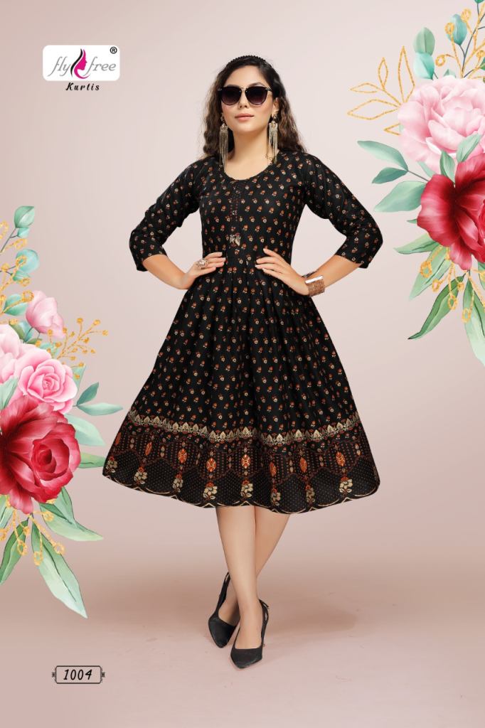 Fly Free Polar Anarkali Kurtis Catalog