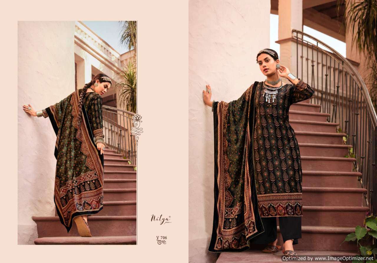 Lt Nitya Velvet  Vol 7  Exclusive  Pashmina Salwar Suits Catalog