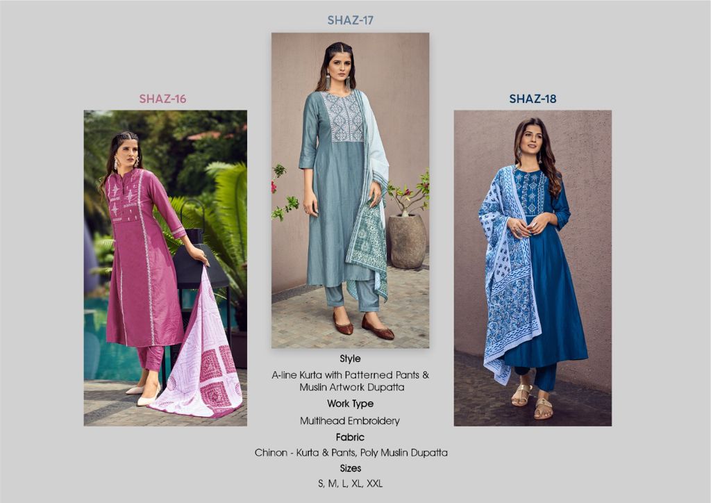 Shichi  Aza Ready Made Kurtis Bottom With Dupatta Catalog