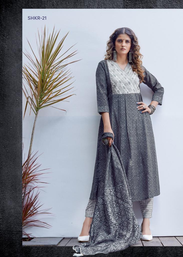 Shichi Kora Readymade Kurtis Bottom And Dupatta Catalog