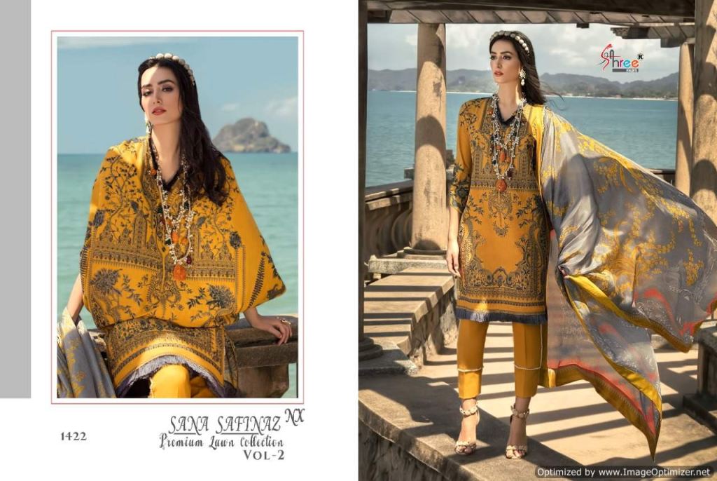 Shree Sana Safinaz Premium Lawn Collection 2 Nx Pakistani Salwar Kameez