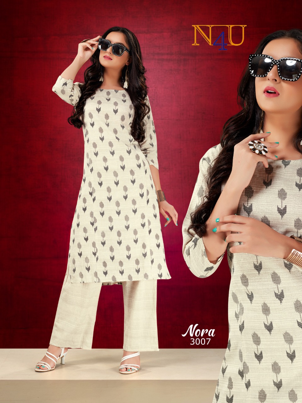 Tunic House N4u Nora Kurti With Bottom Catalog