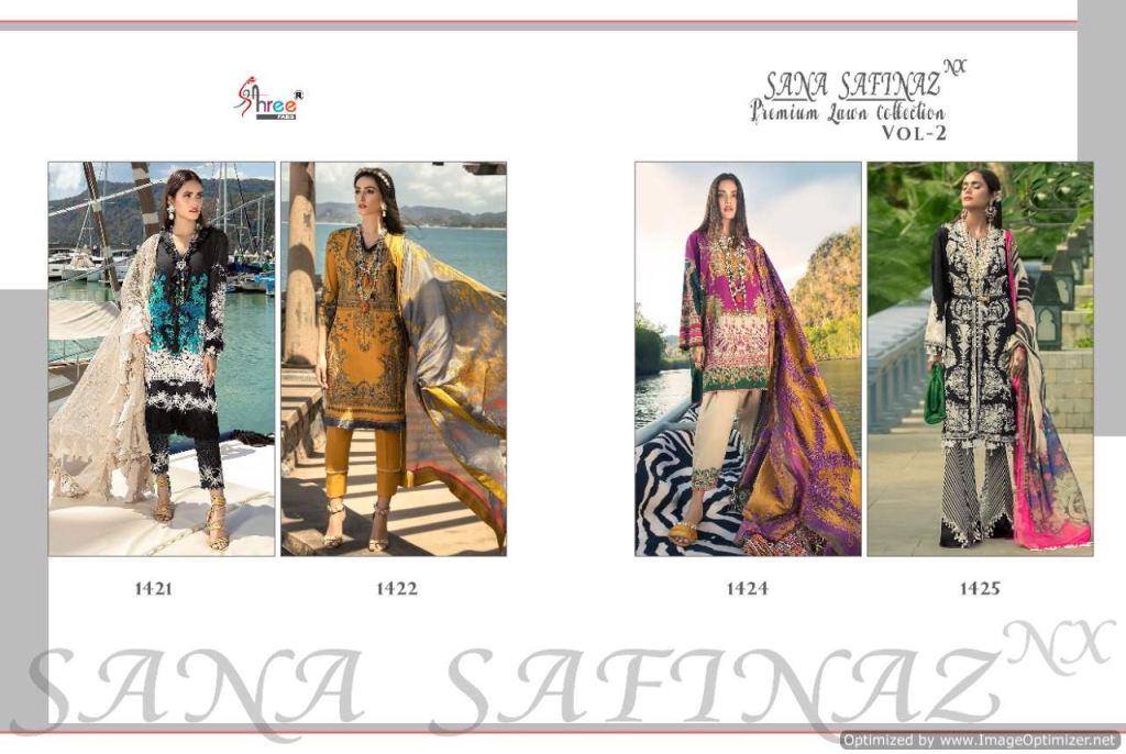 Shree Sana Safinaz Premium Lawn Collection 2 Nx Pakistani Salwar Kameez