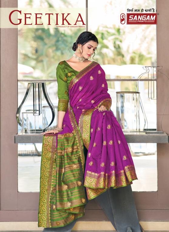 Sangam Presents Geetika Cotton Handloom Sarees