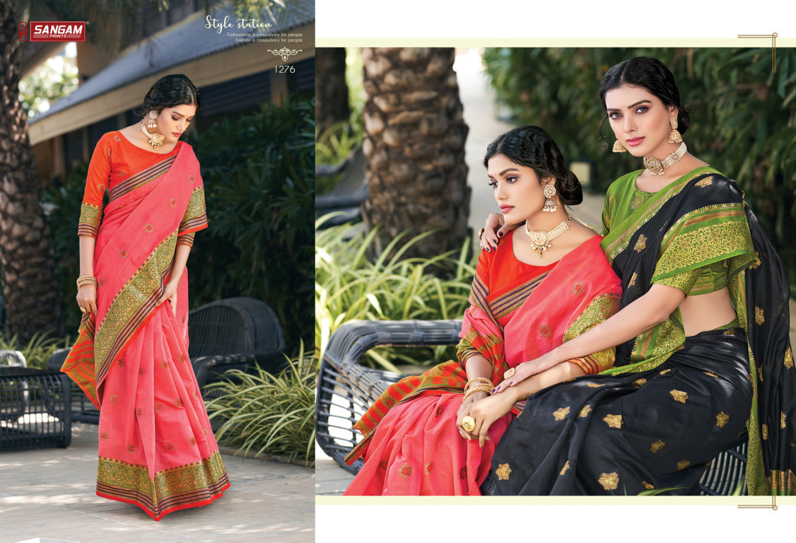 Sangam Presents Geetika Cotton Handloom Sarees