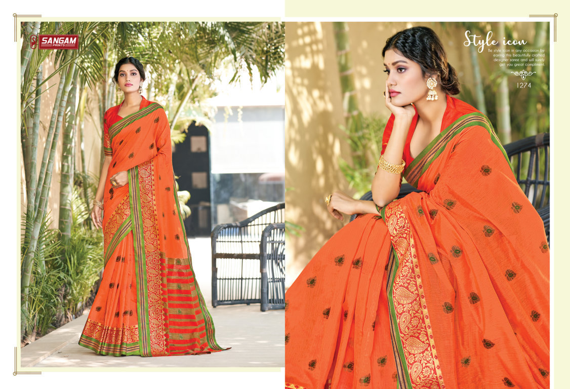 Sangam Presents Geetika Cotton Handloom Sarees