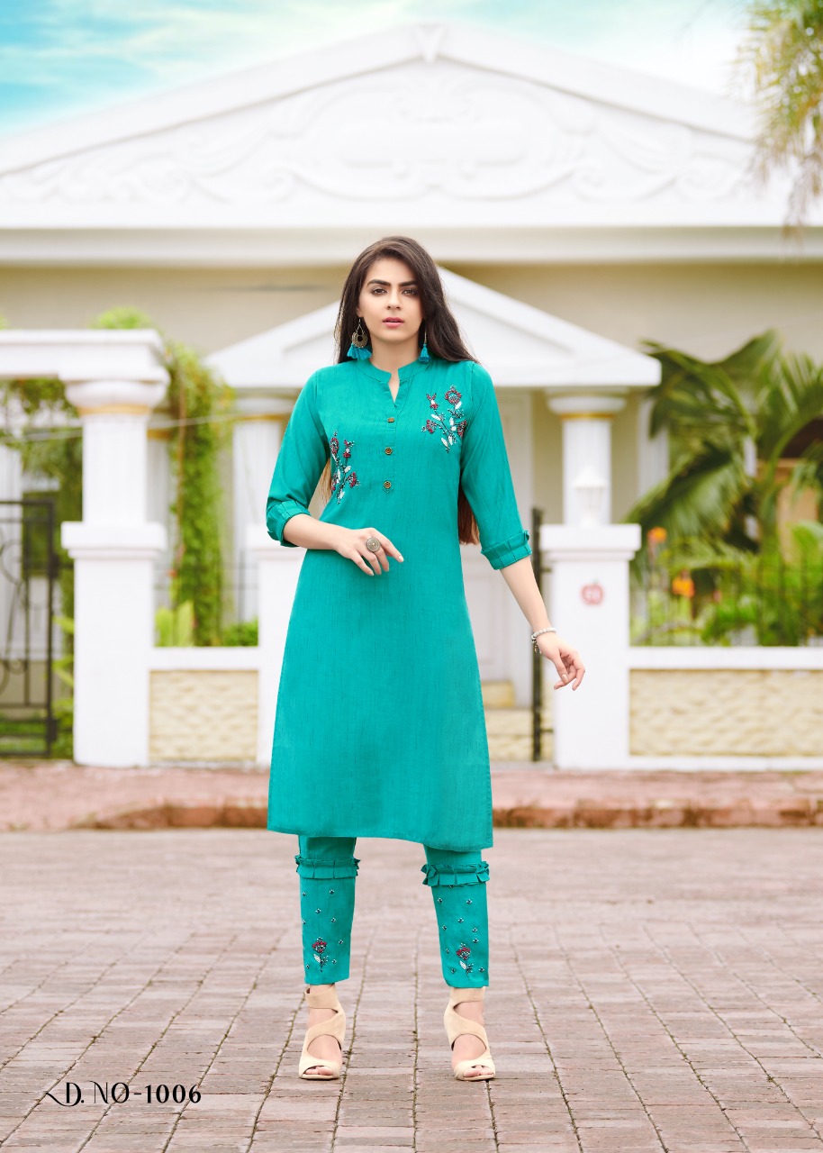 Aarohi  Buy Wholesale Designer Kurti With Bottom In India