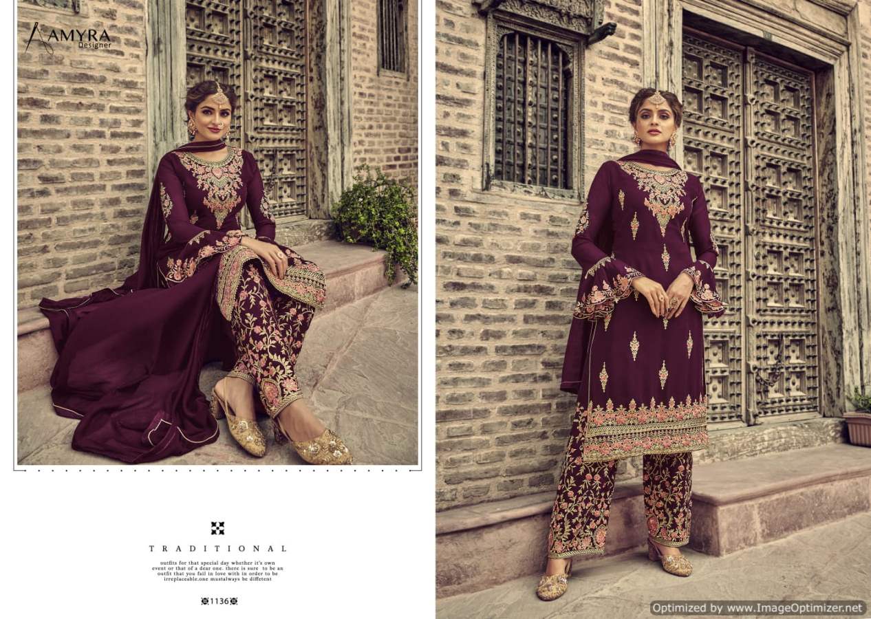 Amyra First Look Vol  2 Georgette Wear Designer Salwar Suits Catalog