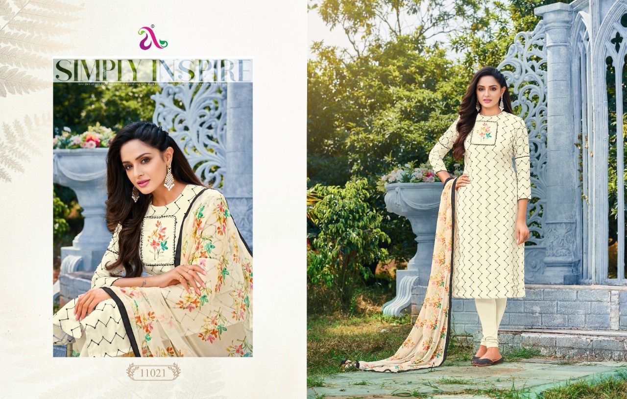 Angroop Dairy Milk Vol  35 Chanderi Cotton Dress Material Catlaog