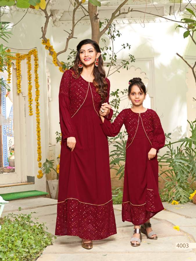 Banwery Me And Mom  Vol 4 Designer Mother Daughter  Buy Mother Daughter Same Dress Designer Catalog