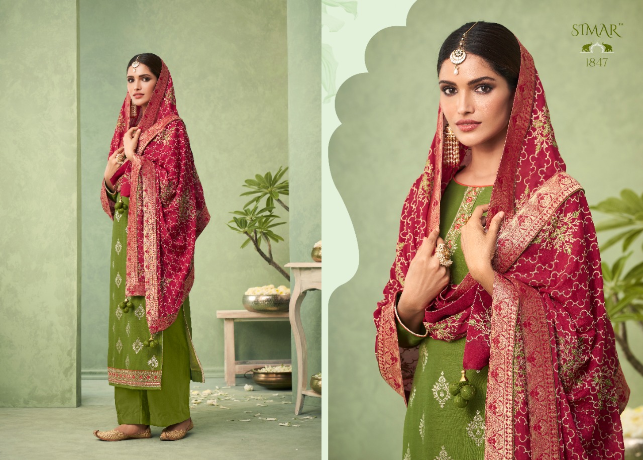 Glossy Simar Gulnoor 1845 Series Designer  Ladies Suits - Buy Designer Salwar Suits For Women Online