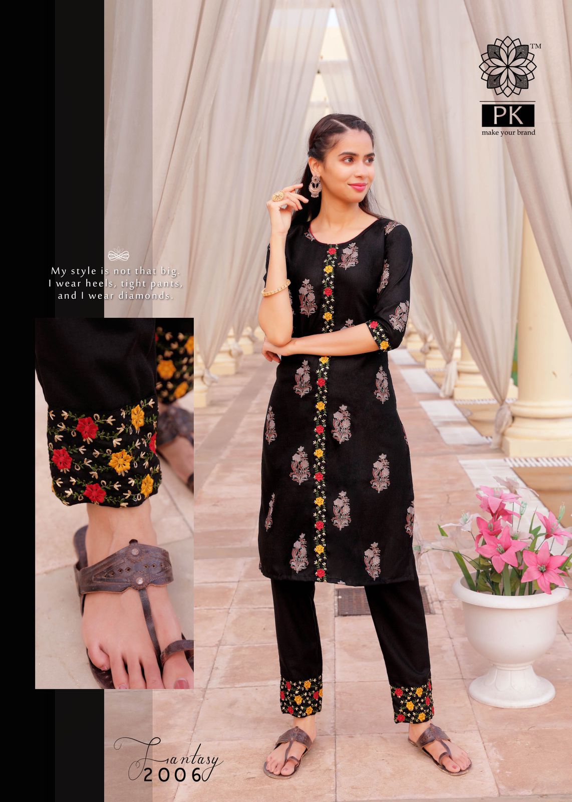 PK Fantasy vol 2 Fancy Cotton Embroidery Kurti With Pant catalog 5