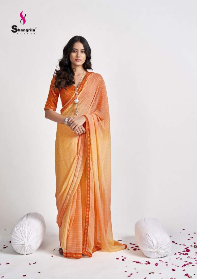 Shangrila Mitali Fancy Wear Georgette Saree Catalog