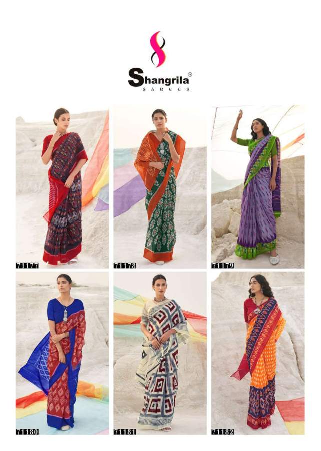 Shangrila Mulmul Cotton  Vol 6 Printed Handloom Saree Catalog