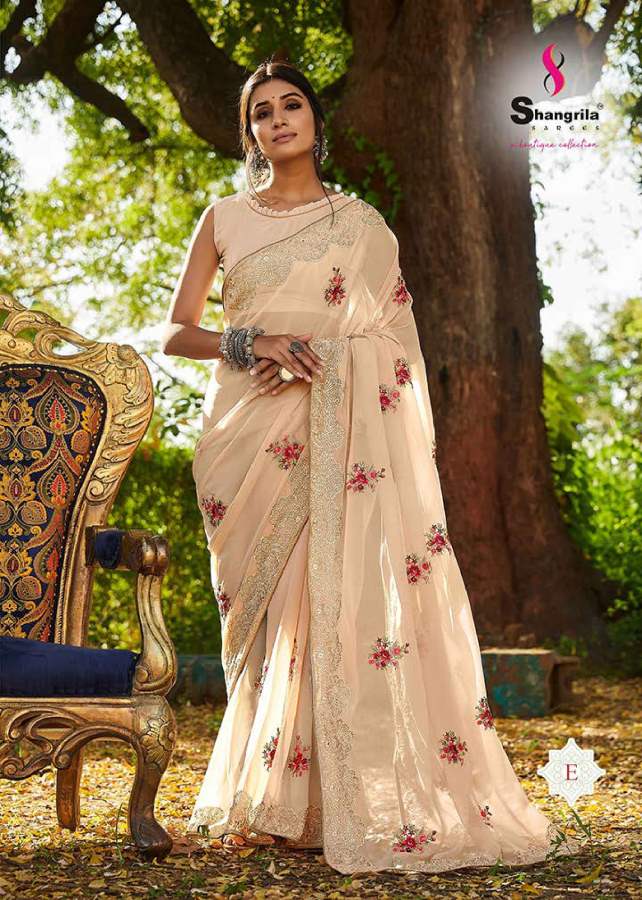 Shangrila Nikhar Casual Wear Georgette Saree Catalog