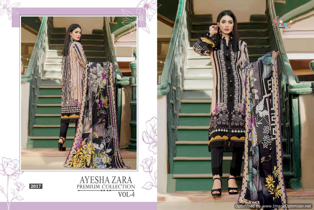 Shree Ayesha Zara Premium Collection Vol  4 Pakistani Salwar Suits Catalog