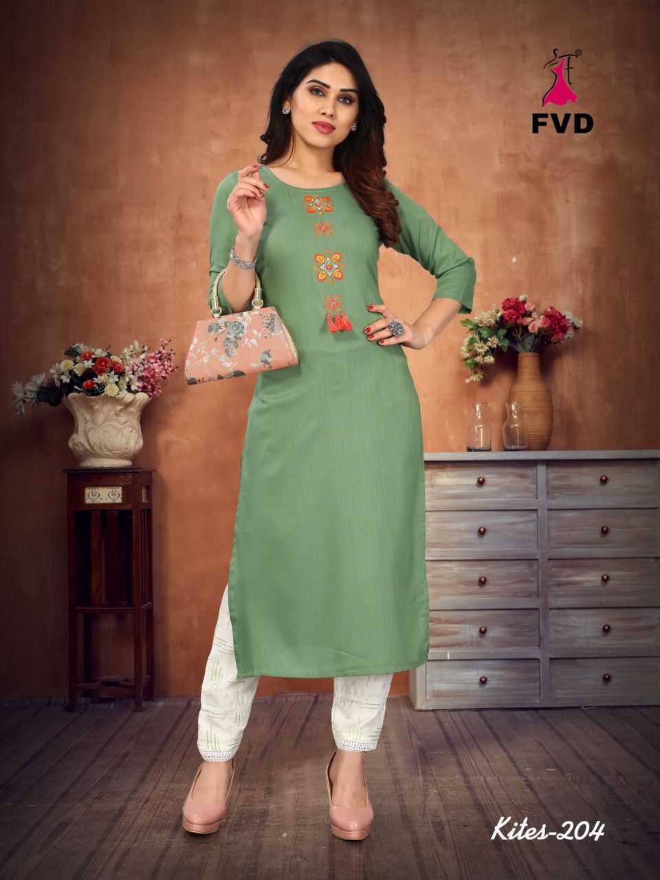 Fvd Kites Vol 2 Casual Wear Kurti With Bottom Catalog