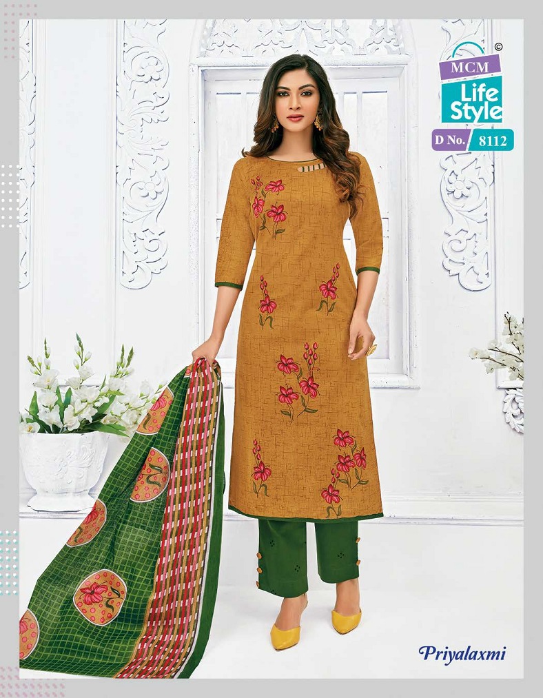 Mcm Lifestyle Priyalaxmi Vol 22 Regular Wear Cotton Dress Material Catalog