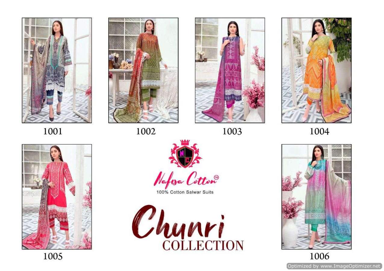 Nafisa Chunri Collection Karachi Cotton Dress Material