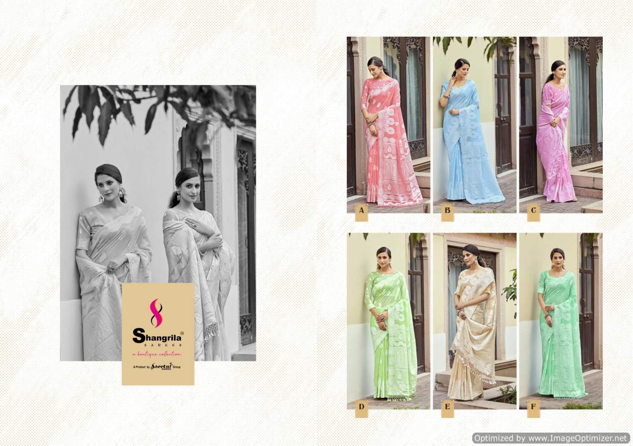 Shangrila Chikankari Silk Casual Wear Soft Linen Saree  Catalog