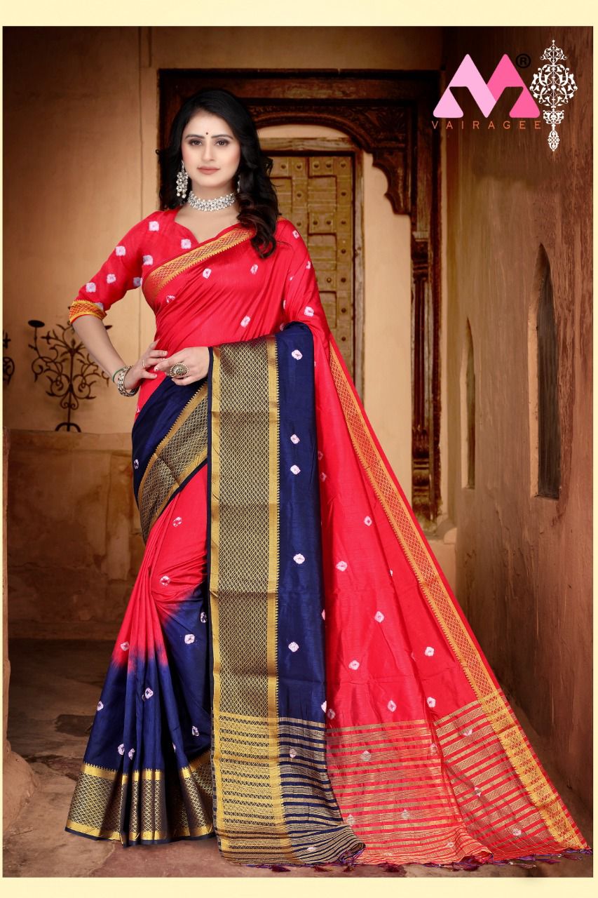 Vivera Sravya  Vol 2 Festive Wear Vallabhi Silk Saree Catalog