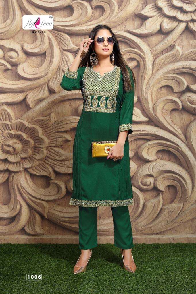 Fly Free Venture Kurti with Bottom Catalog