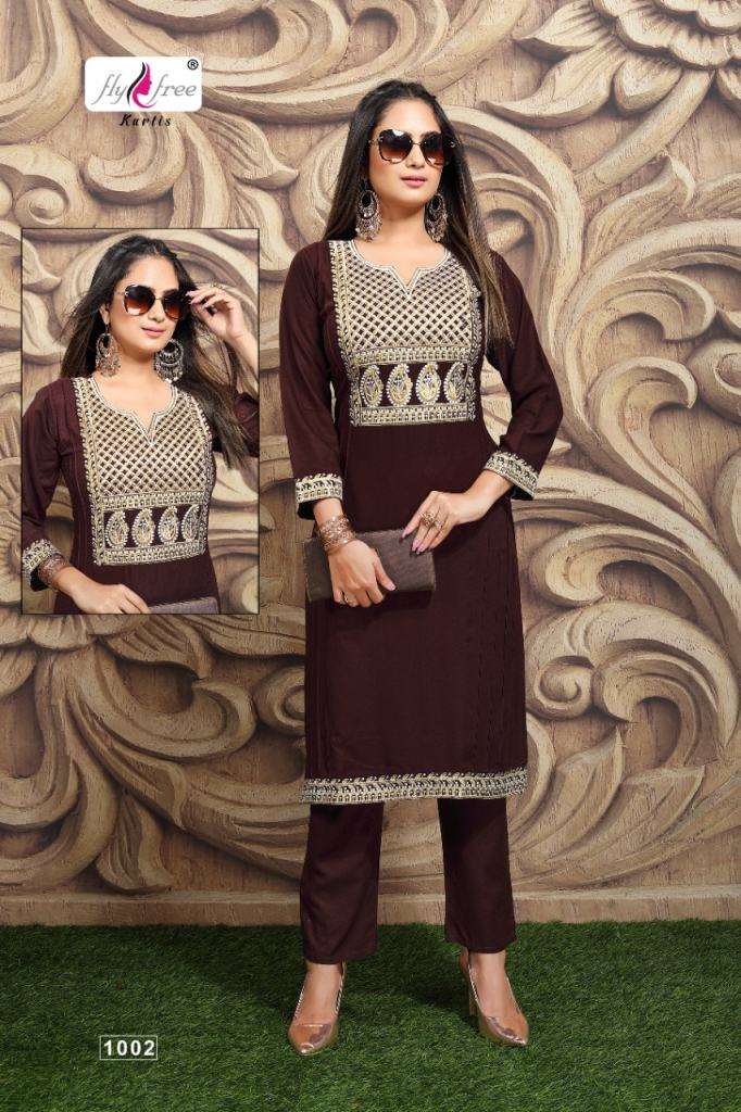 Fly Free Venture Kurti with Bottom Catalog