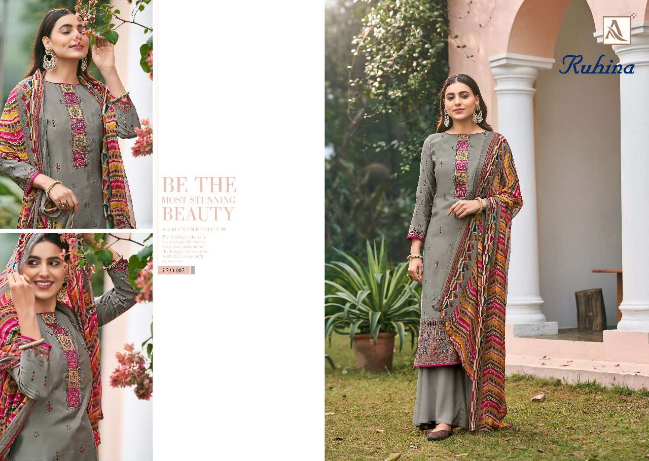 Alok Patiyala Fusion Printed Cotton Dress Material Latest Design Wholesale