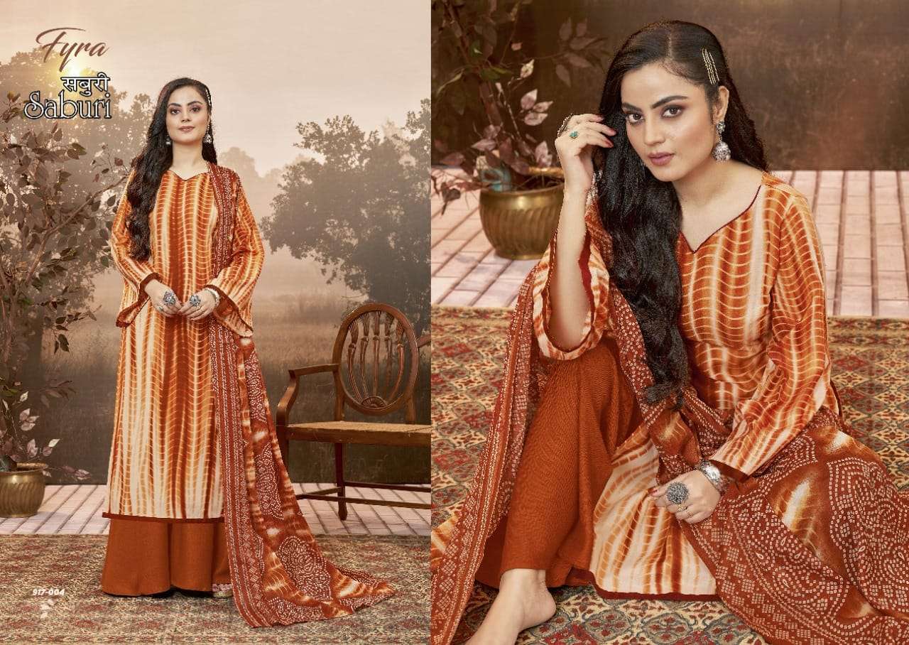 Fyra Saburi Catalog Pure Cotton Regular Wear Unstitched Dress Materials