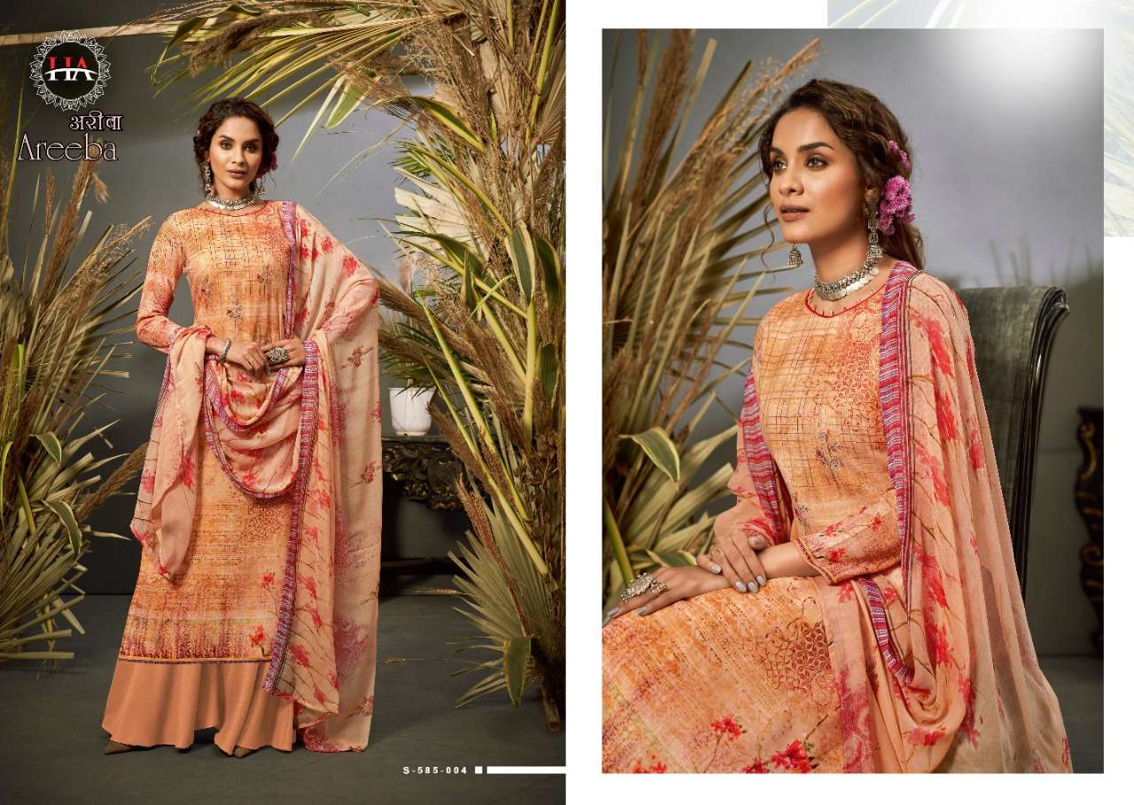 Harshit Areeba catalog  Cotton Digital Printed Dress Material