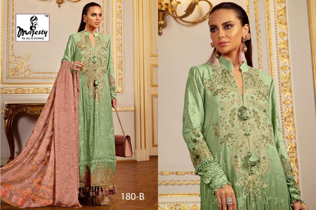 Majesty Maria Hit 13 Catalog Cotton Embroidery Pakistani Salwar Kameez 